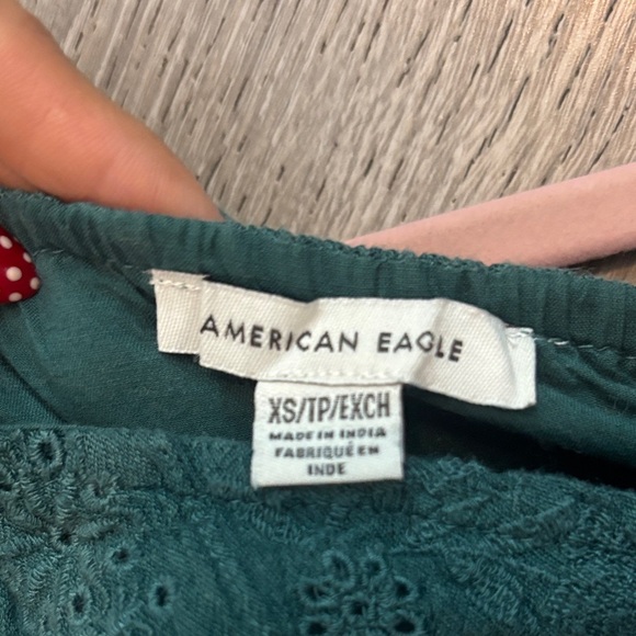 American Eagle Outfitters Teal Lace Camisole - Picture 3 of 4